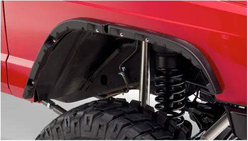 Vista 5 de Guardabarros Bushwacker (10922–07) para Jeep, lisos estilo Fender, pieza lisa; conjunto de 4