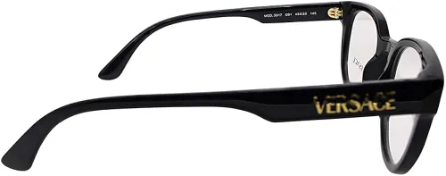 Vista 3 de Versace VE 3317 GB1 - Lentes de almohada de plástico negro de 1.929in