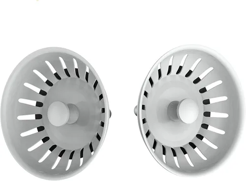 Vista 11 de KANARY Colador de repuesto para fregadero de cocina para desagües estándar (3-1/2 pulgadas), cuerpo de acero inoxidable con tapón de goma