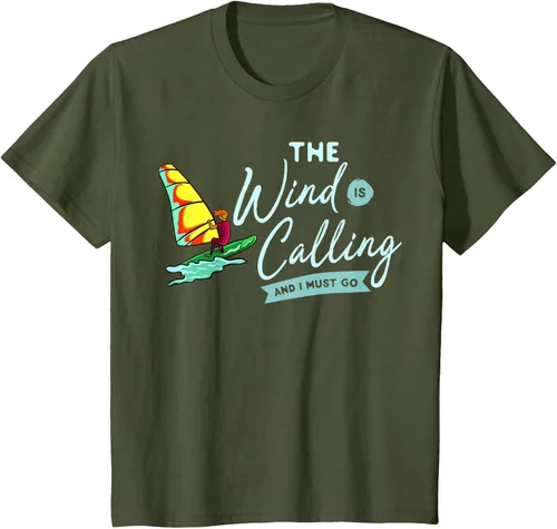 Vista 10 de Windsurfing Board Camiseta Windsurfer, Negro