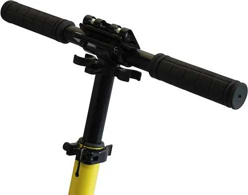 Vista 7 de Bee Free Patinete para niños, adolescentes y adultos, manubrio ajustable, construcción plegable, freno de pie trasero, suspensión antigolpes