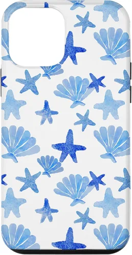 Vista 16 de Funda para iPhone 16 Coastal Nieta Azul Preppy Shells Estrellas de mar Océano Lindo Caso