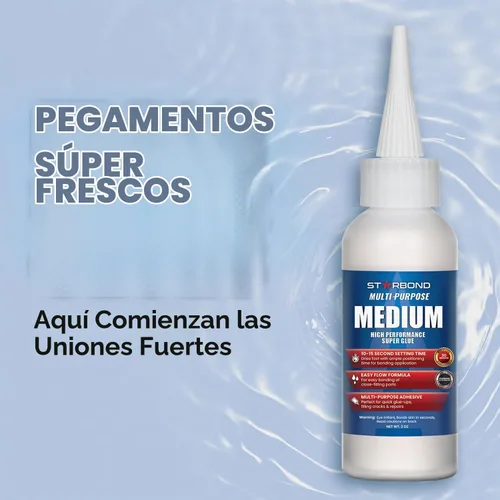 Vista 3 de Starbond EM-150 Medium - Adhesivo instáneo premium CA (cianoacrilato), súper pegamento, para carpintería, pasatiempos, lapidarios, uñas acrílicas