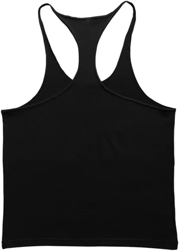 Vista 3 de JEEING GEAR Stringer - Camiseta sin mangas para hombre, culturismo, entrenamiento, gimnasio, espalda en Y, algodón