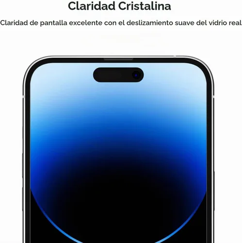 Vista 4 de Belkin UltraGlass - Protector de pantalla para iPhone 14 Pro Max, fácil aplicación con bandeja guía de instalación, protector de pantalla de vidrio