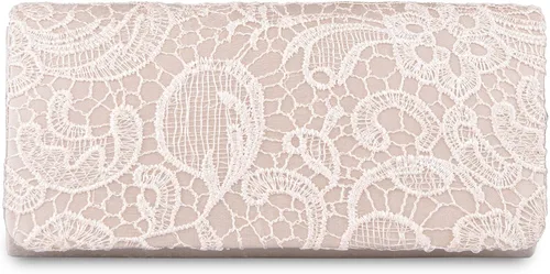 Vista 2 de Lifewish Bolso de noche de encaje floral para mujer