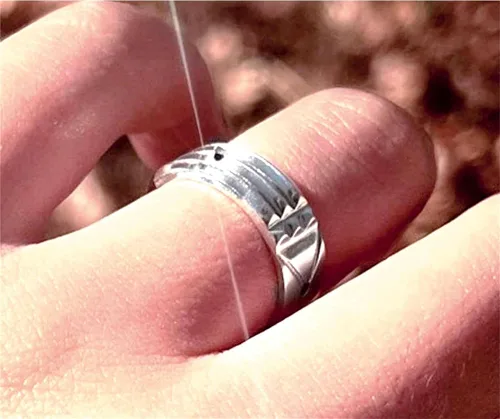 Vista 3 de Atlantis - Anillo de plata de ley 925, amuleto egipcio talismán hecho a mano