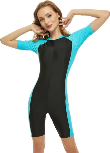 Vista 5 de Traje de baño de una pieza para mujer, de manga corta, protección solar