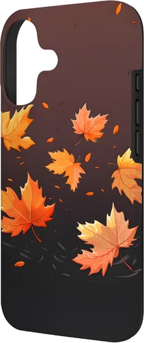 Vista 2 de Autumn Maple Leaves Swirling in The Wind Case for iPhone 17