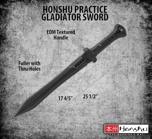 Vista 2 de Honshu Espada de entrenamiento Bokken de polipropileno Espada larga contundente Espada de práctica para combate Sensación real equilibrada
