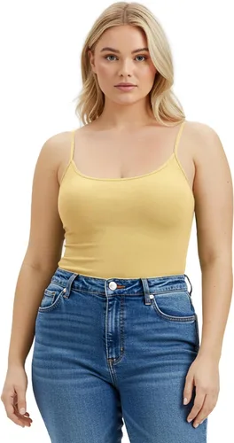 Vista 211 de Emmalise Camisola larga casual básica para mujer, con tirantes ajustables, top en capas