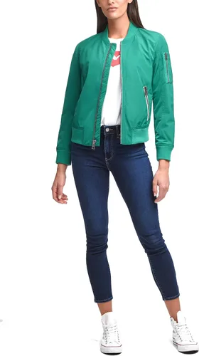 Vista 3 de Levi's Poly Bomber - Chaqueta para mujer con bolsillos con cremallera de contraste