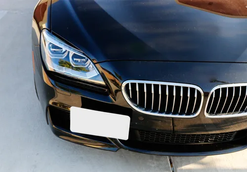 Vista 5 de Soporte para placa matrícula para BMW, Negro
