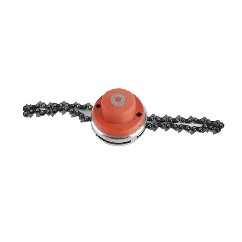 Vista 7 de Alambre con sierra Universal GardenMultifuncional Cadena Trimmer Head Piezas de repuesto Herramienta de jardín Cortacésped Accesorios Naranja