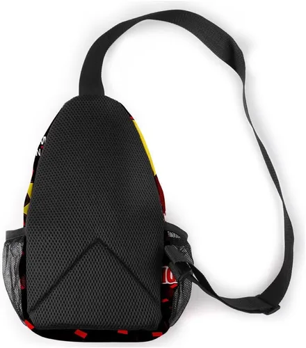 Vista 2 de Backwoods - Mochila bandolera con una correa para hombres y mujeres, A3, Bolso bandolera