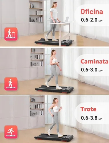 Vista 3 de THERUN Walking Pad, Portable Mini Treadmill for Home/Office, 2.5HP Walking Pad Treadmill with with 300 lbs Weight Capacity Remote Control LED Display