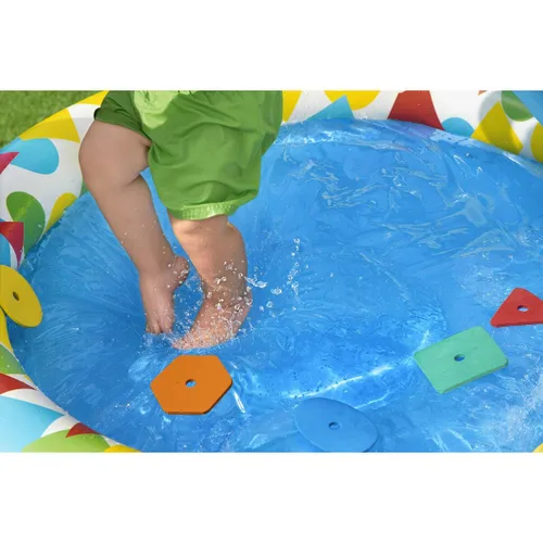 Vista 10 de Bestway Piscina Hinchable Infantil Aprendizaje 120x117x46 cm +4 meses Jardin 52378
