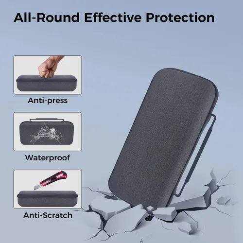 Vista 3 de Sonicgrace Carrying Case for ROG Ally, Handheld Case, Portable Travel Case, Shockproof Game Console Storage Bag for ASUS ROG Ally Gaming Accessories