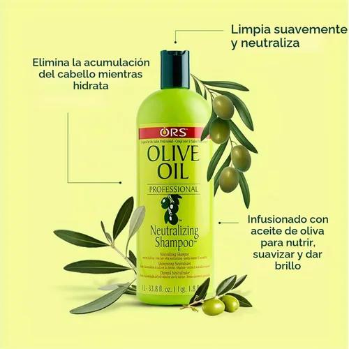 Vista 2 de ORS Champú neutralizante profesional de aceite de oliva 33.8 onzas (1)