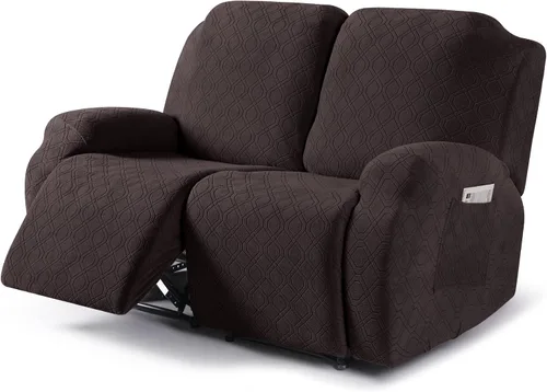 Vista 43 de VANSOFY Funda para silla reclinable, 3 piezas elásticas para silla reclinable, funda suave para silla reclinable, protector de muebles para perros