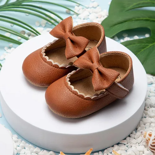Vista 5 de HsdsBebe Mary Jane - Zapatos planos con lazo antideslizante y suela suave para niñas pequeñas, zapatos de vestir para bodas