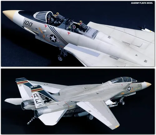 Vista 4 de GSI Creos Academy ACA12253 1/48 F-14A U.S. Modelo Kit, Varios