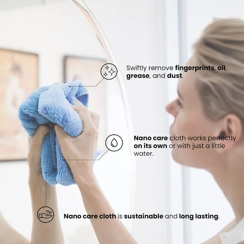 Vista 5 de Paño de limpieza de microfibra - Paño de microfibra Paños de limpieza reutilizables para el hogar lavable - Trapos de limpieza de tela de microfibra