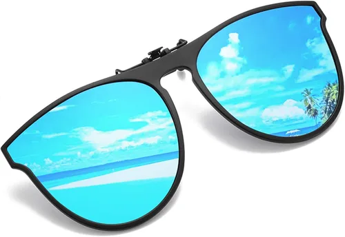 Vista 7 de El clip polarizado del marco TR90 de las gafas de sol TR90 tirón para arriba los vidrios de conducción