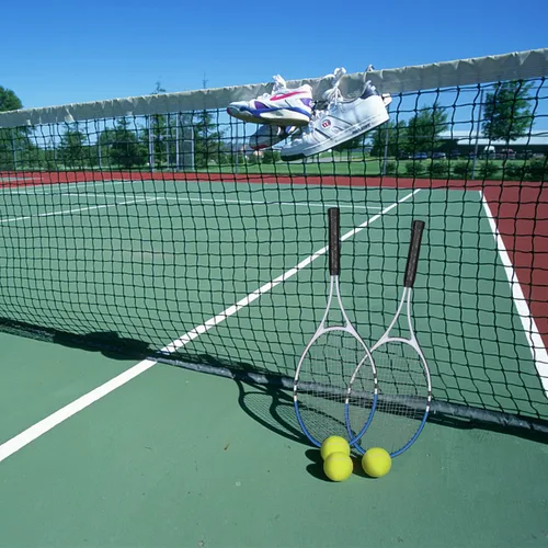 Vista 8 de Raqueta de tenis preencordada, ligera, de 27 pulgadas, raquetas recreativas para adultos, para hombres, mujeres, estudiantes, kit de entrenamiento