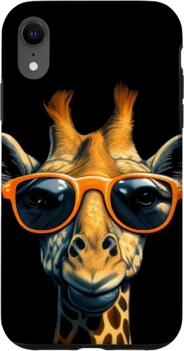 Vista 24 de Funny Giraffe with Sunglasses Case for iPhone 17