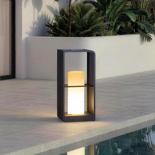Vista 9 de Faroles solares para exteriores impermeables IP65, lámpara de pie LED para exteriores
