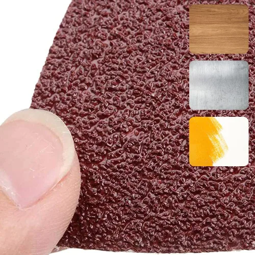 Vista 2 de 200 piezas de almohadillas de lija triangulares de 80 mm, papel de lija triangular con gancho y bucle para herramienta multifuncional oscilante
