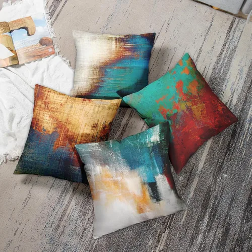 Vista 2 de Britimes - Juego de 4 fundas de almohada decorativas de 18 x 18, para sofá, sillón, decoración del hogar