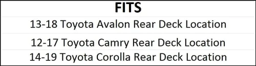 Vista 3 de Anillos espaciadores adaptadores de altavoz de 6 x 9 pulgadas para Camry 2012-2016 y Corolla 2014-2016 - SAK054_69-1 par