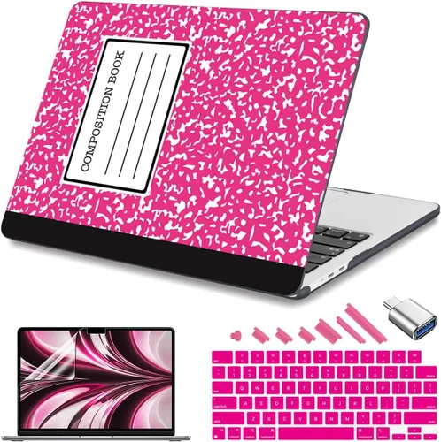 Vista 15 de Teryeefi Funda rígida para MacBook Air M3, M2, M4, MacBook Air de 13 pulgadas 2025, 2024, 2023, 2022, versión A3240, A3113, A2681, carcasa rígida