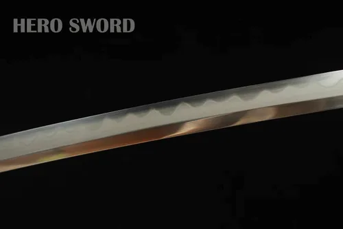 Vista 5 de Espada katana hecha a mano del rey león, arcilla auténtica, acero templado plegado, espada samurái japonesa avanzada, molienda manual avanzada, 41