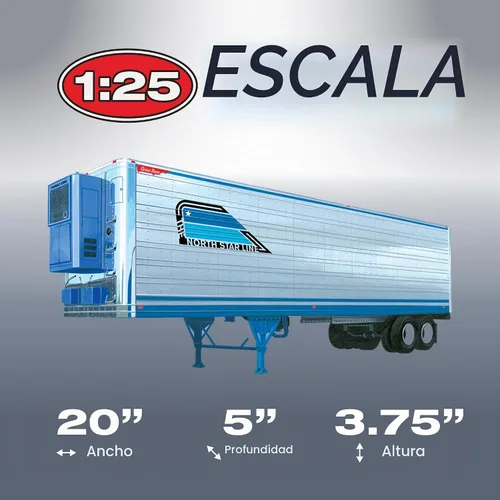 Vista 4 de AMT Great Dane - Kit de modelo a escala 1:25 para remolque frigorífico de 40 pies