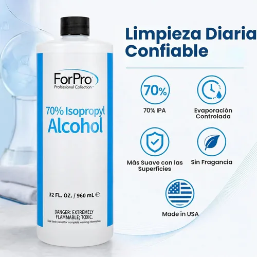 Vista 7 de ForPro Professional Collection - Alcohol isopropílico al 70%, alcohol concentrado puro sin adulterar, 32 onzas fluidas