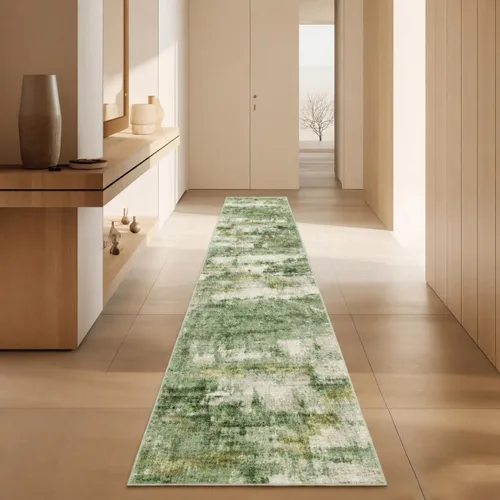 Vista 21 de Alfombra de pasillo lavables de 2 x 5, moderna alfombra abstracta para corredor, alfombra de pasillo de cocina ultrafina con respaldo