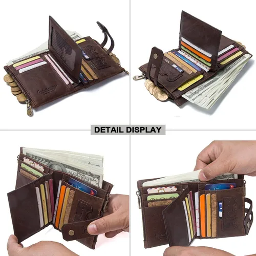 Vista 5 de Cartera para hombre, Café (Coffee1), Classic