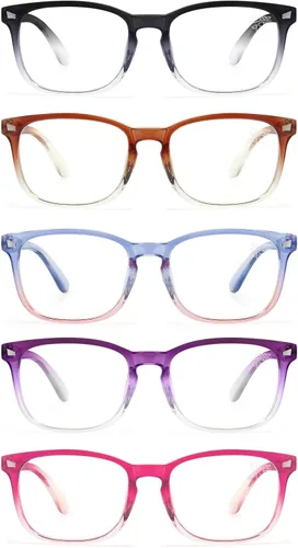 Vista 12 de CCVOO Mix & Match - Gafas de lectura para mujer, ligeras, ajuste cómodo, visión clara, bloqueo de luz azul