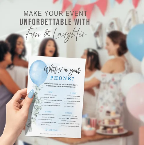 Vista 6 de Your Main Event Prints Juegos de baby shower para niños (juego de 6 actividades divertidas para 25 invitados), juegos de baby shower con temática