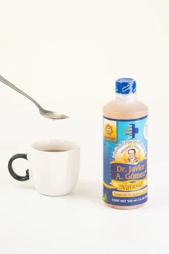Vista 4 de Alecos Tintura Infusion de Yerbas del Dr. Javier A. Gómez Frasco Natural 16.9 fl oz (16.9 fl oz), Marrón Amarillo