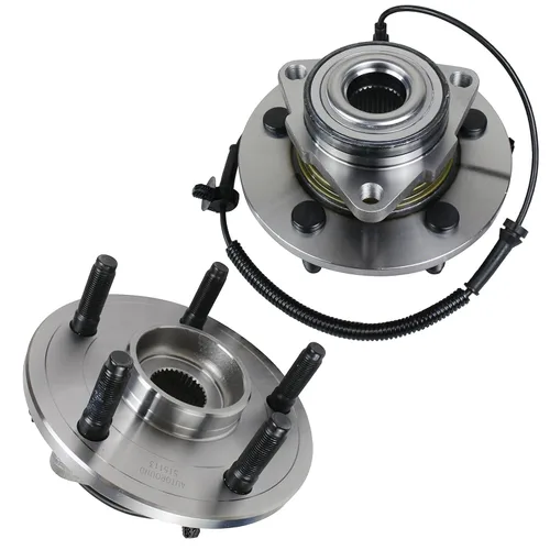 Vista 8 de Autoround 515113 Juego de buje y cojinete de rueda delantera Compatible con Dodge Ram 1500 2006 2007 2008 5 Lug con ABS