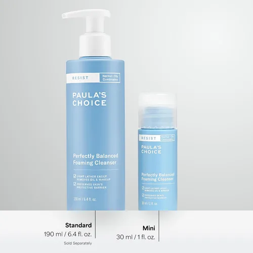 Vista 6 de Paula's Choice RESIST Perfectly Balanced Foaming Facial Cleanser, Face Cleanser with Hyaluronic Acid & Aloe, Anti-Aging Face Wash, Large Pores &