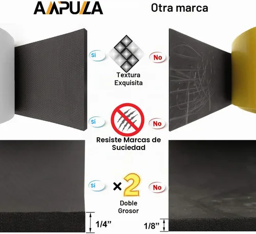 Vista 4 de Protector de pared de garaje, protectores de puerta de automóvil, parachoques de pared de espuma ultra gruesa 2 Pack, 1/4" Thickness, Waterproof