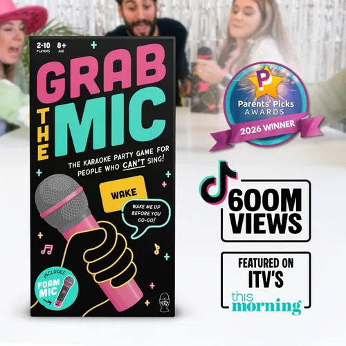 Vista 3 de Grab The Mic - Juego de fiesta de karaoke galardonado para cantantes malos Producto original
