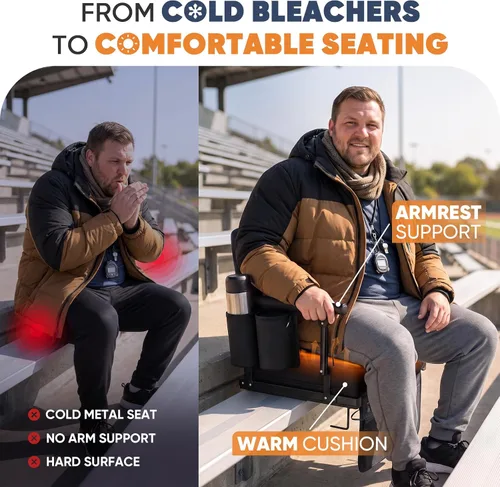Vista 2 de Sekey Stadium Seats with Back Support & Arm Rest