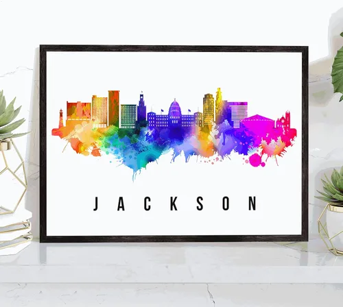 Vista 19 de Generic Póster de Albuquerque Skyline New Mexico, 12 x 18 pulgadas, perfecto para sala de estar, dormitorio, oficina