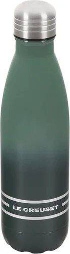 Vista 5 de Le Creuset Botella de agua de hidratación de acero inoxidable, 17 oz, algodón blanco mate